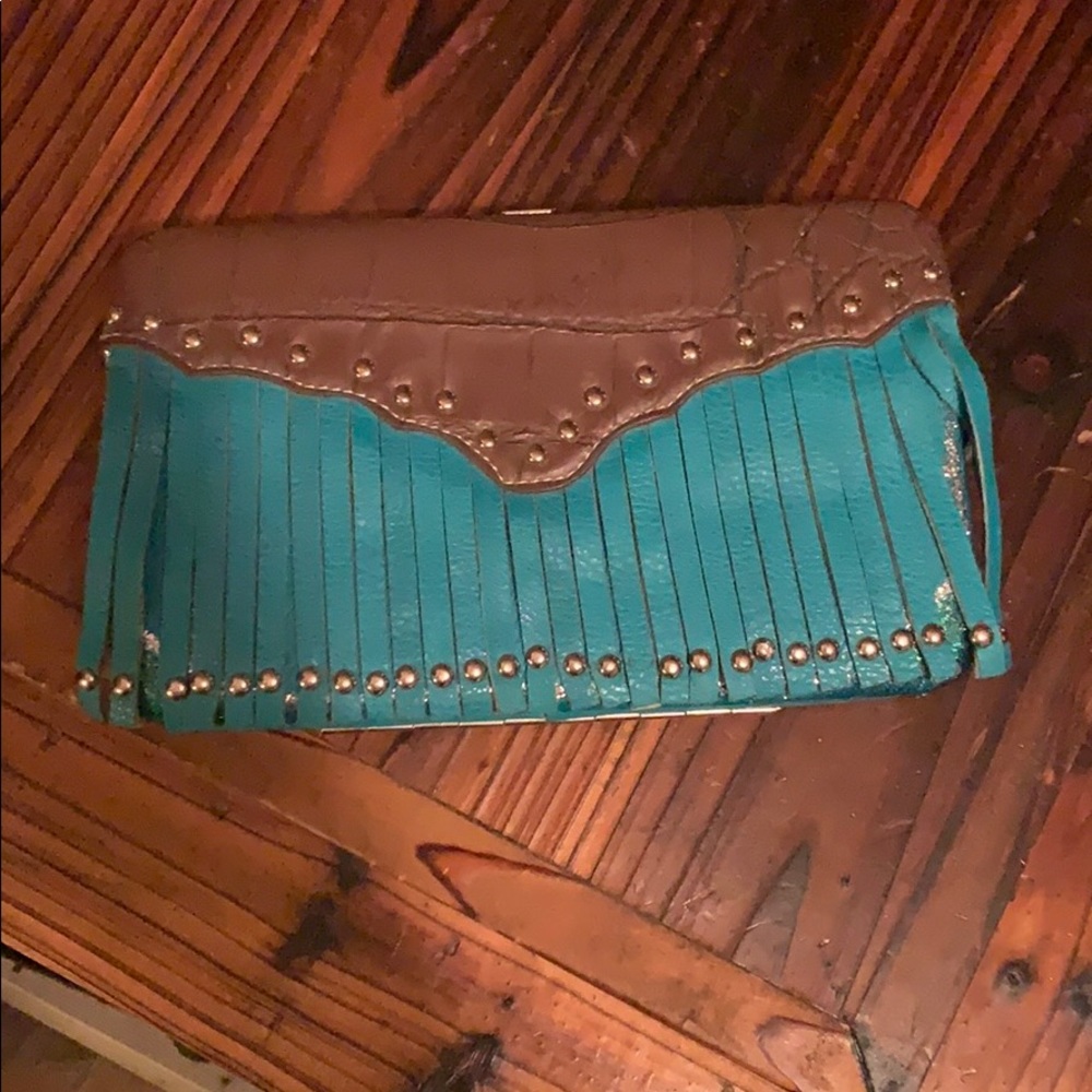 Blue & Brown Indian Style Billfold